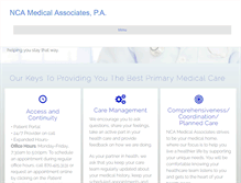 Tablet Screenshot of ncamedical.com